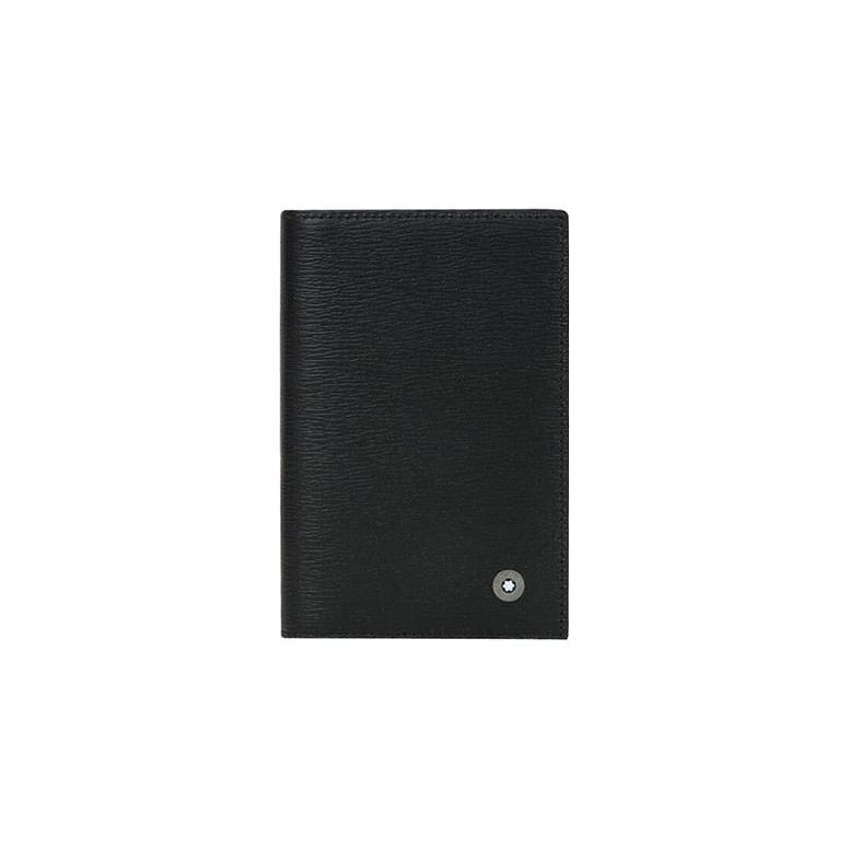 

Montblanc Business Logo Long Folding Glossy Cowhide Leather Card Holder Men Accessories Black 38034 Gift Set(Basic Set+Box+Shopping Bag)