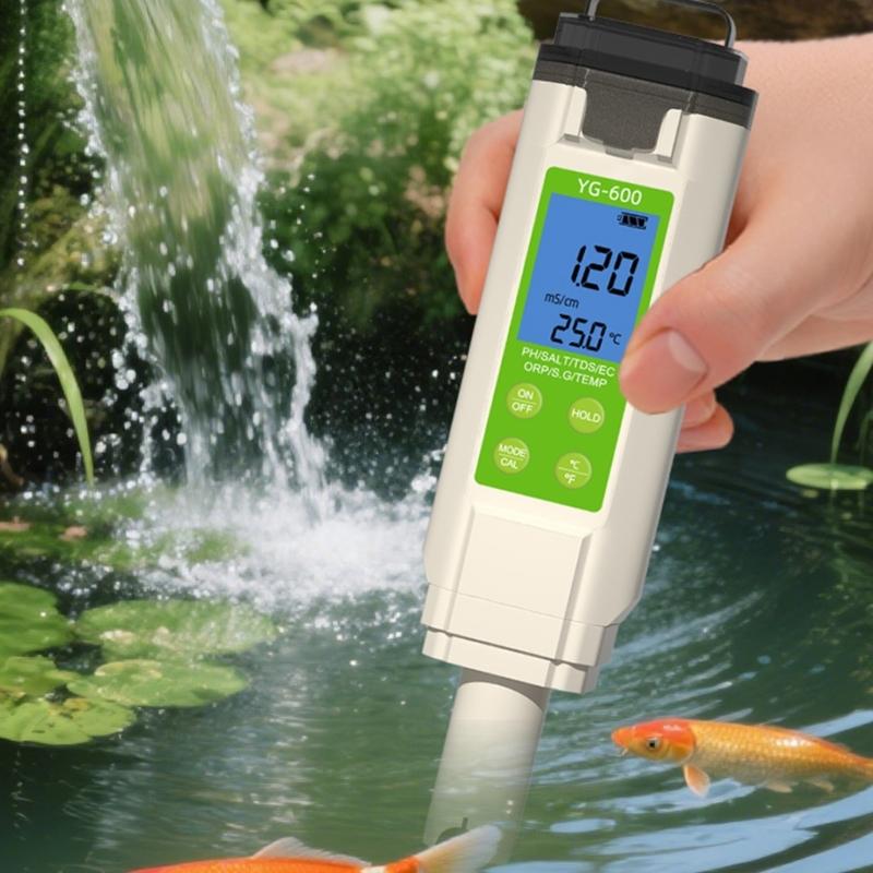Multiple Parameters Water Analyzers Water Testing Meter Measure Salt Temperature For Marine Environment