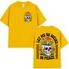 Grappig Laat Me Raar Zijn in Vrede Sublimatie Ontwerp Grafische T-shirt Unisex Dames Humor Stijl T-shirts Casual Katoen Korte Mouw T-shirts