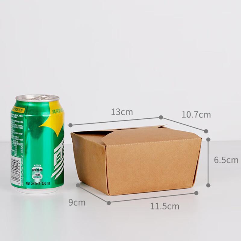 Pabei Disposable Kraft Paper Takeaway Food Box