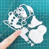 2pcs/set Christmas Snowman Metal Cutting Dies Stencil for DIY Scrapbooking Photo Album Embossing Paper Cards Crafts Diecuts