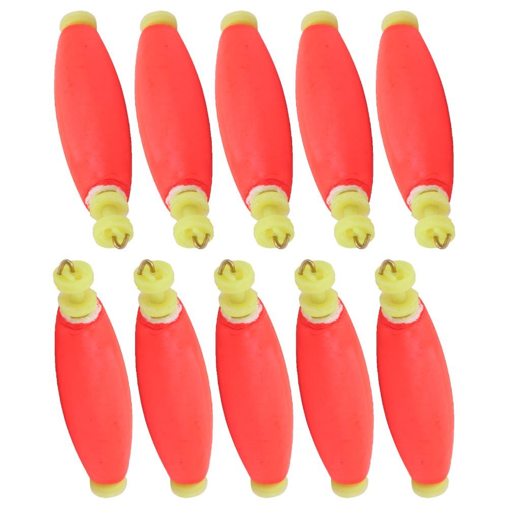 10PCS EVA Foam Fishing Floats Clip-on Fishing Float Bobber Durbable Fishing Bobbers Outdoor Fishing