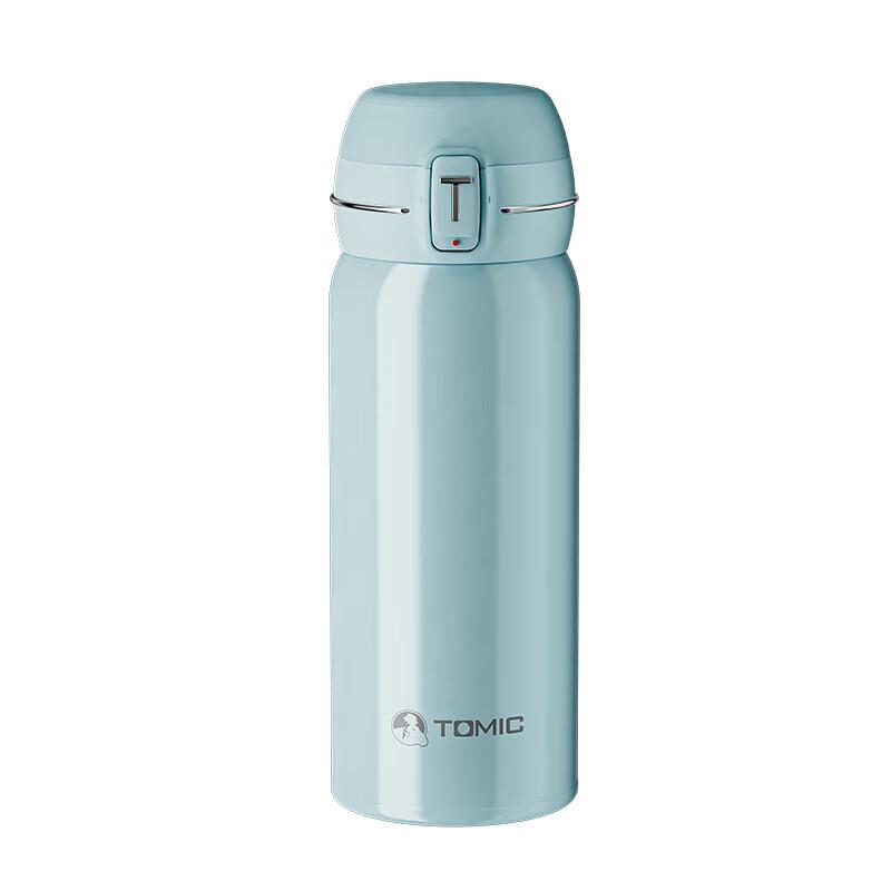 TOMIC 400ml 316 Stainless Steel Flip-Top Insulated Tea Mug