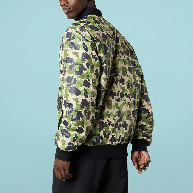 Converse Puffer Jacket Men's Green Camouflage 10019474-A01