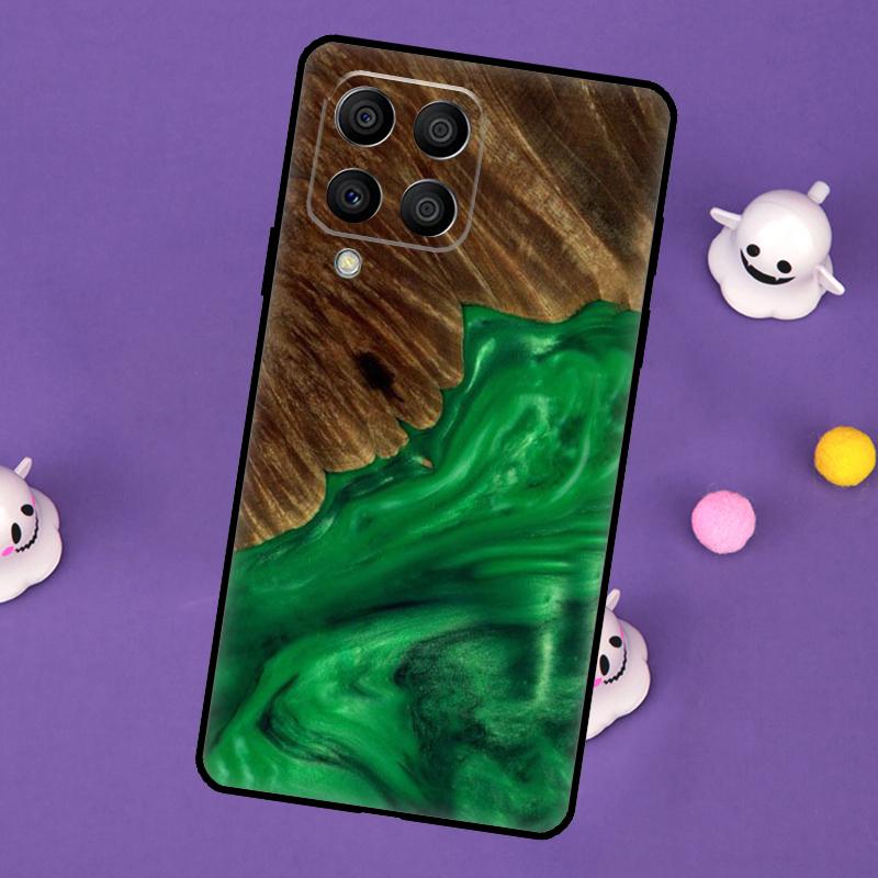 

Wood Resin Traveler Cover For Samsung Galaxy M11 M51 M31 M33 M13 M23 M53 M15 M55 M14 M34 M54 M20 M32 M52 Case Samsung M13 4G