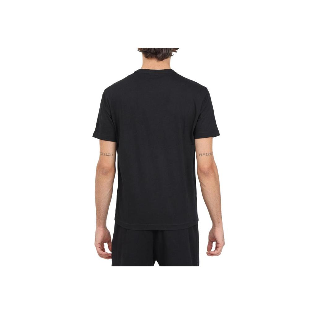 Emporio Armani Logo Print Short Sleeve Crew Neck T-Shirt Men Tops Black 6DPT04-PJVPZ-0200