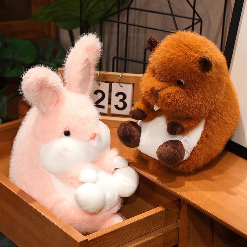 20/30/40cm Cute Dog Fox Rabbit Groundhog Plush Toys Stuffed Animal Puppy Doll Toy Sleep Pillow Children Birthday Gift Home Decor