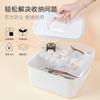 Nail art Toolbox Large capacity can put light therapy machine Nail polish glue portable double storage box nails technician new
