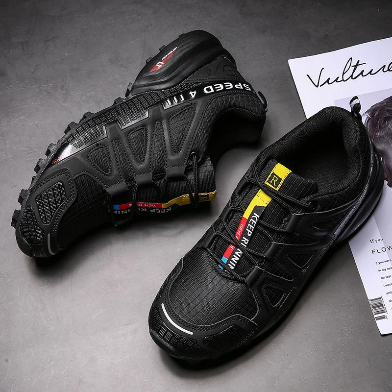 Men Hiking Shoes Outdoor Trail Running Shoes Mesh Breathable Hiking Training Shoes Large Size 39-47 Casual Sports Jogging Shoes