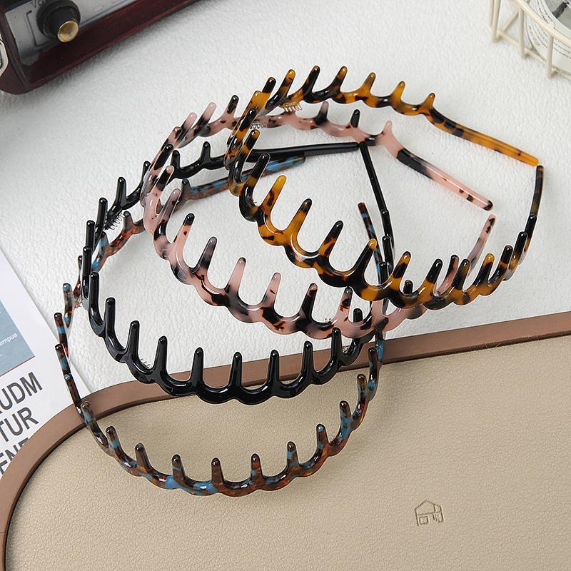 Acetic Acid Face Wash Headband Transition Period Headband Women'S Bangs Broken Hair Card High Cranial Top Wave Sports Hairpin Headband