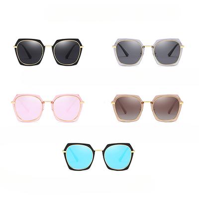 Neue Mode TAC Polarisierte Sonnenbrille Europäische Metallrahmen Sonnenschirm Fahren Damen Farbfilm Sonnenbrille