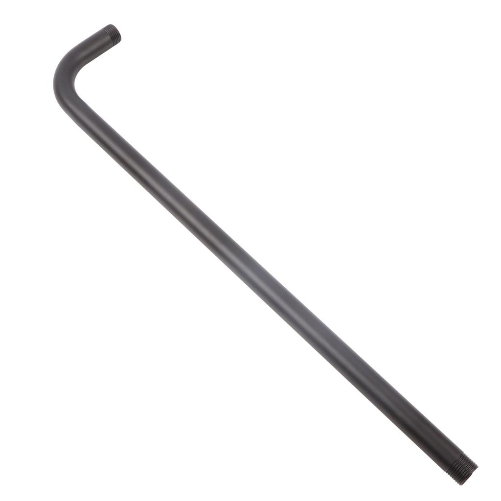 Shower Arm Stainless Steel Shower Head Extension Pipe Bathroom Shower Hardware Accessories Black 52cm