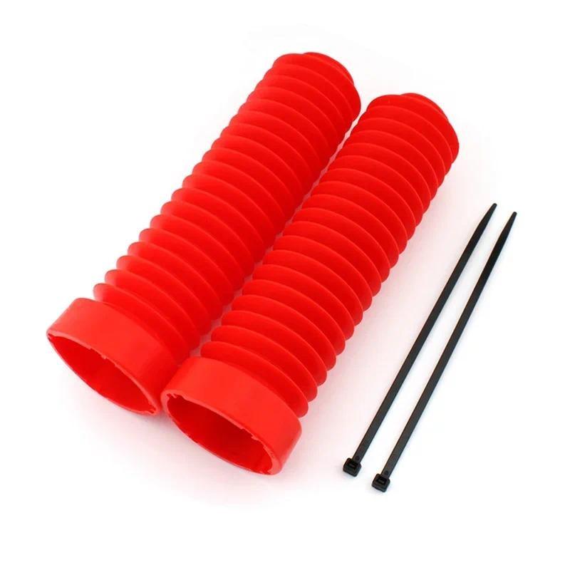 Motorcycle Rubber Front Fork Shock Boot Dust Cover Protection for Honda ATC 250R 1983-1986 Motorbike Accessories
