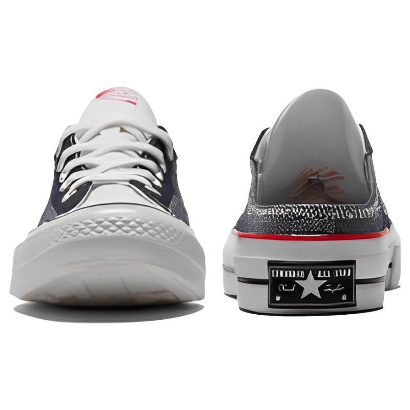 Converse Chuck 70 Mule Lace-up Low Top Canvas Shoes Unisex Black Grey
