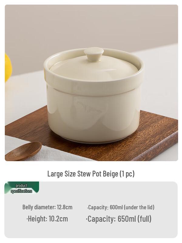 Zhaoran Ceramic Double Boiler Stew Pot