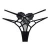 Bundled Design Thong Female Sexy Water-soluble Flower Hollow Mesh Interwoven Thin Belt Seductive Mood Panties 2298