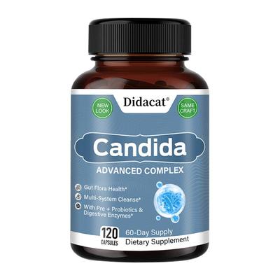 Bitterness Candida Advanced Complex Gut Support Blend 120 Capsules Dietary Supplement