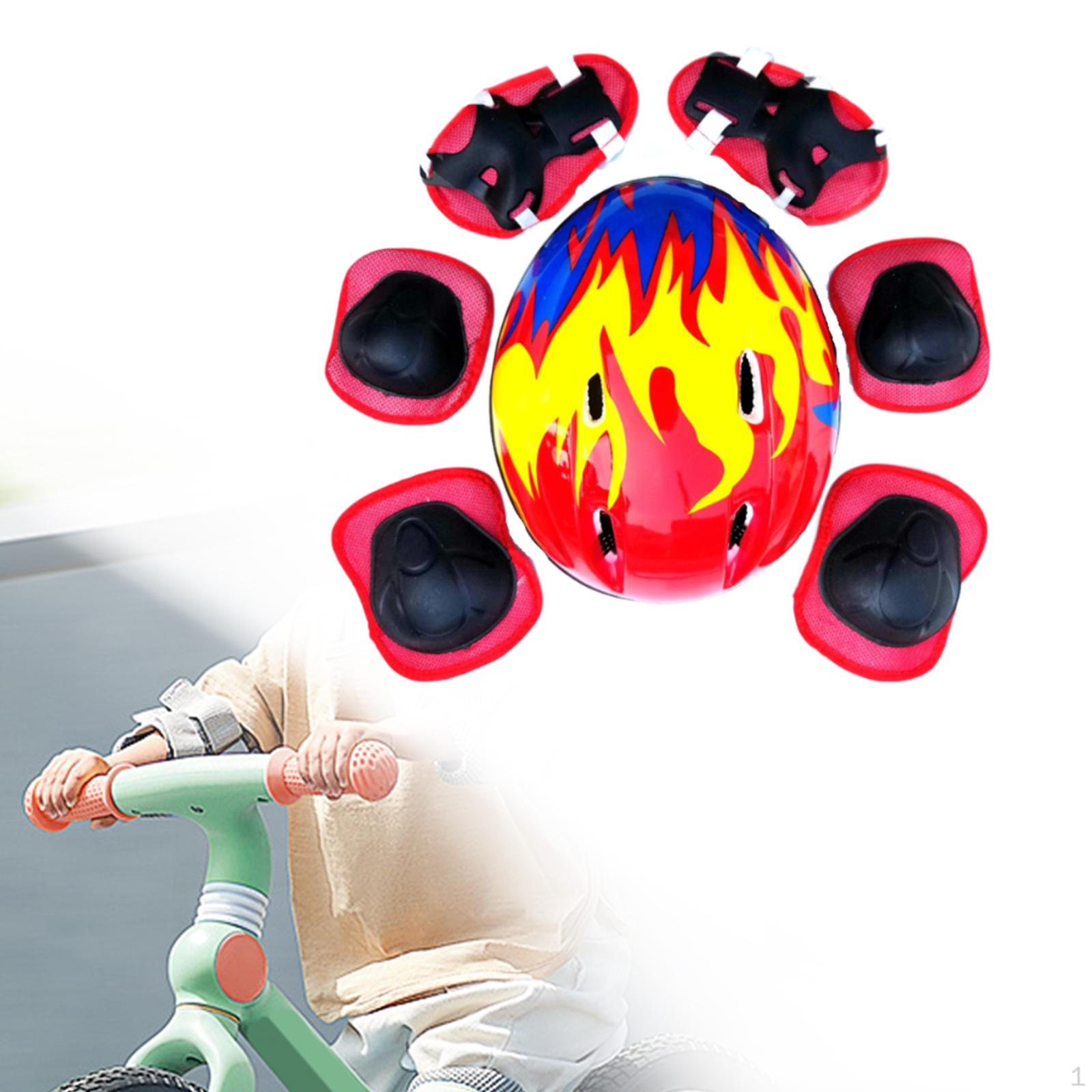 

7 шт./комплект велосипедный шлем велосипедное снаряжение кепка роликовые коньки скейтборд для