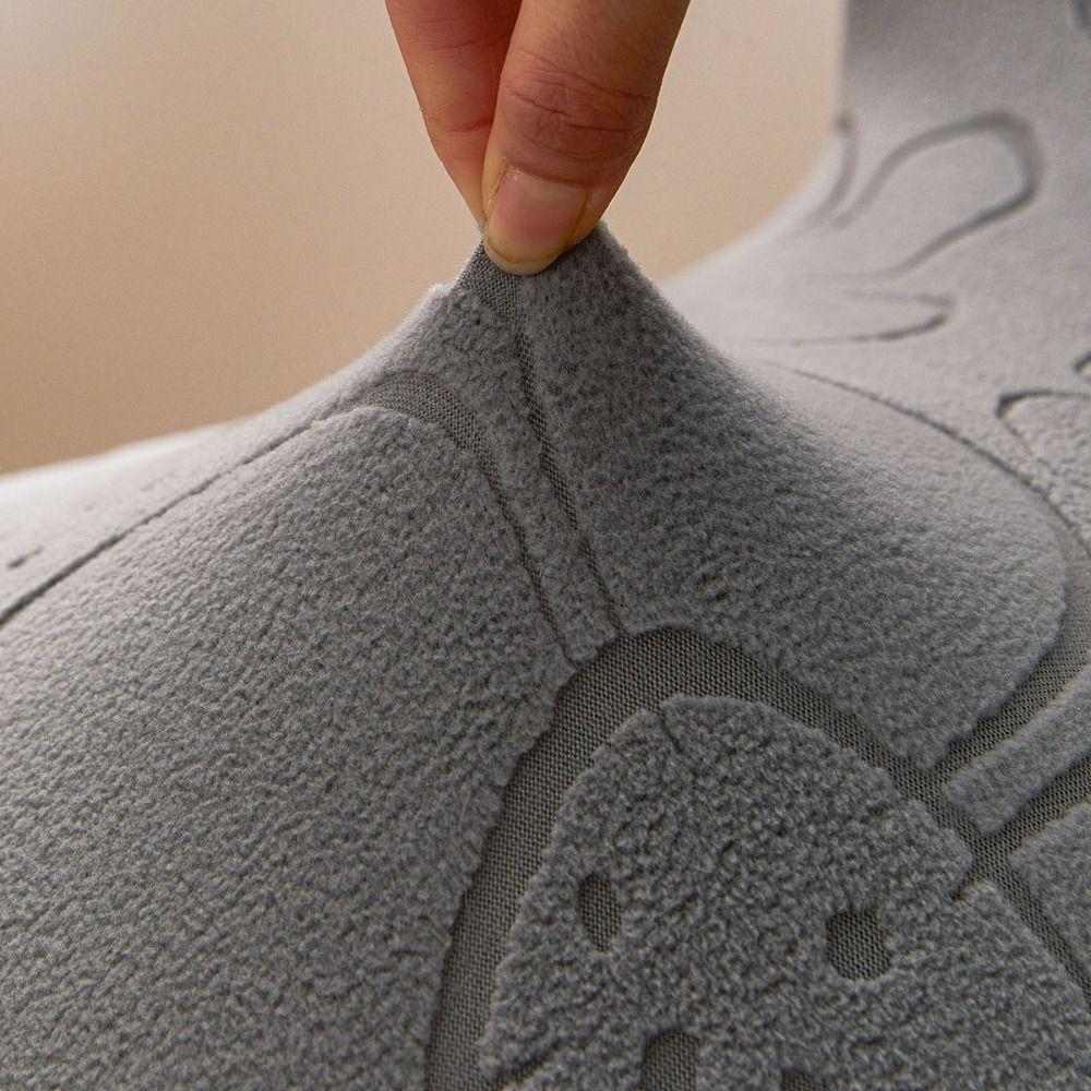 Modern Minimalist Seat Case Flower Embossed Chair Protector Shell Chair Slipcover Living Room