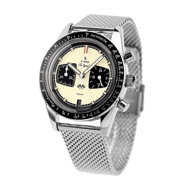 

YEMA Rally Graph Panda Quartz Watch [YEMA] Men s YMHF1580-BM