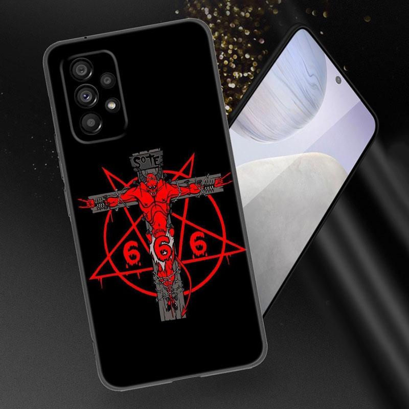 Démonický Satanský Strašidelný Lebkový Kryt Pro Samsung A21 A30 A50 A52 S A13 A14 A22 A23 A32 A53 A73 5G A11 A12 A31 A33 A51 A70 A71 A72