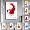 Fashion Girls Ballet Dance Colorful Skirt Canvas Paintings Modern Figure Picture Wall Art Print Poster Living Room Home Decor