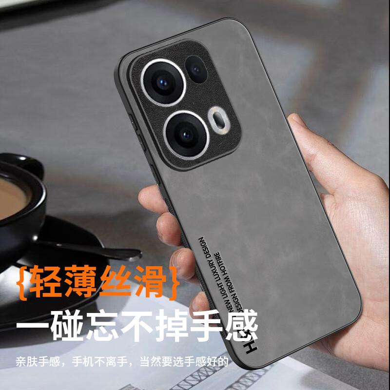 Phone Case for OPPO Reno 13 Pro, OPPO Reno 13 Pro Protective Cover, Upgraded Skin-Like Matte Lens Full Protection Silicone Case - Midnight Black