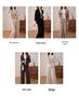 2023 Fashion Plus Size Wide-Leg Pants & Long Sleeve Wool Cardigan Set for Spring & Autumn
