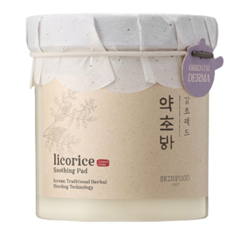 SKINFOOD Herb Garden Licorice Soothing Toner Pad 60pcs