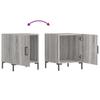 Nightstands 2 pcs Grey Sonoma 40 x 40 x 50 cm Particleboard