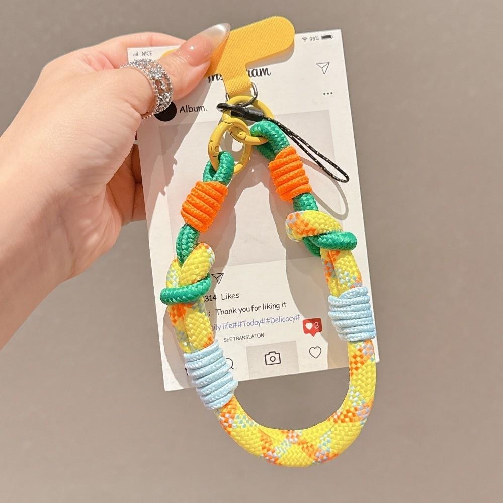 Removable Mobile Phone Lanyard Adjustable Phone Lanyard Strap New Braided Hand Rope  Women
