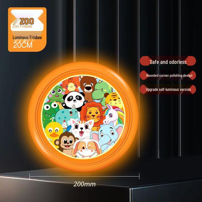 

Светящийся мягкий фрисби: Безопасная перерабатываемая игрушка бумеранг для детей и для развлечений на открытом воздухе для родителей и детей