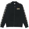 Holiday Logo Print Gold Stamped Fleece Lined Thermal Athleisure Jacket Men's Black 582307-01