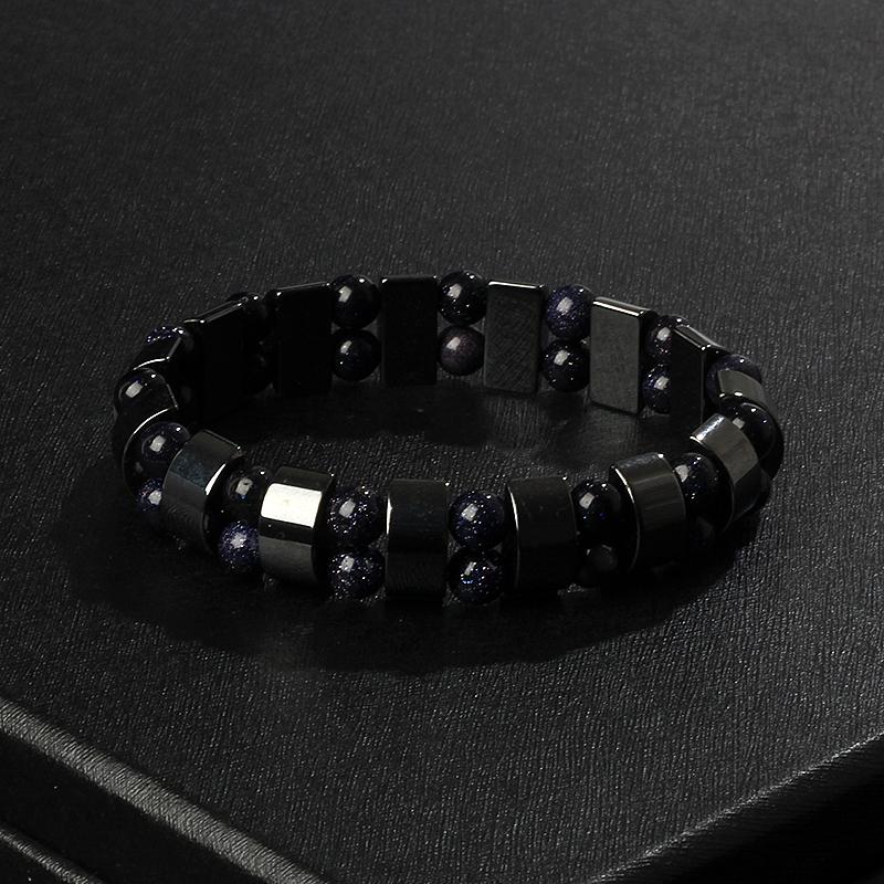 Fashion Wave Hematite Magnetic Bracelet Men Original Beaded Hematite Energy Bracelets for Women Positive Energy Jewelry Pulsera
