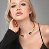 Spanish Openclosure Chain Collar Jewelry With Gold Silver Finish For Womens Accessories