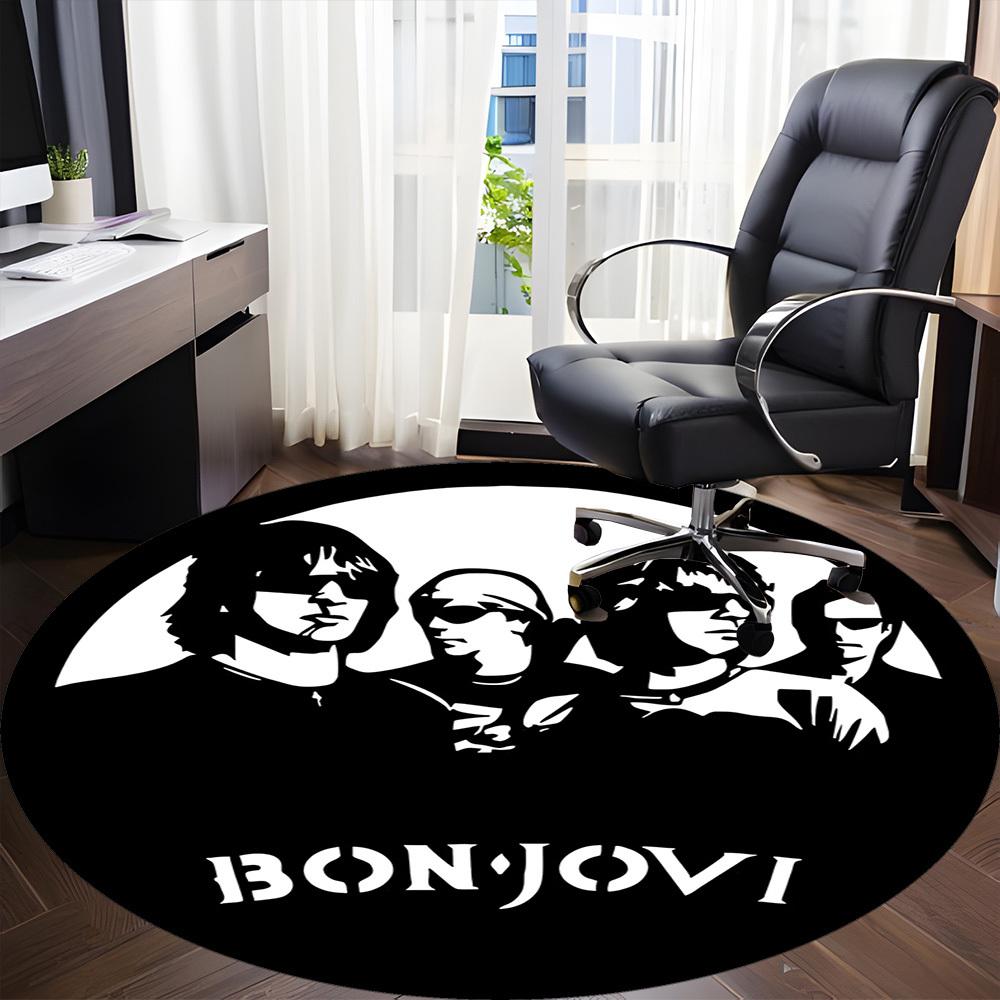 1pc Bon JoviChair Carpet for Office, Non-slip, Soft and Durable Office Rug for Interior Decoration, Perfect for Office yy250925177