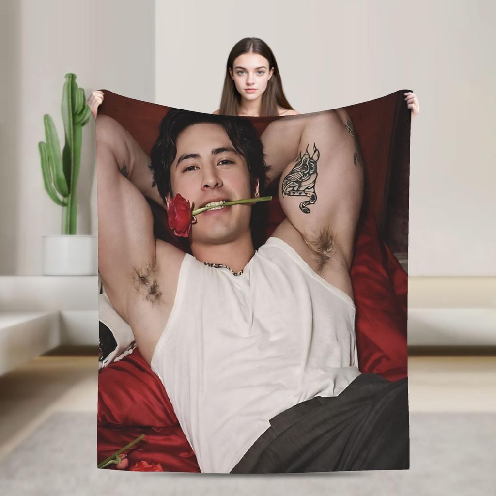 Soft Blanket Travel Hudson Williams Connor Storrie Heated Rivalry Throw Blanket Flannel Bedspread For Bedroom Sofa Bed Cover