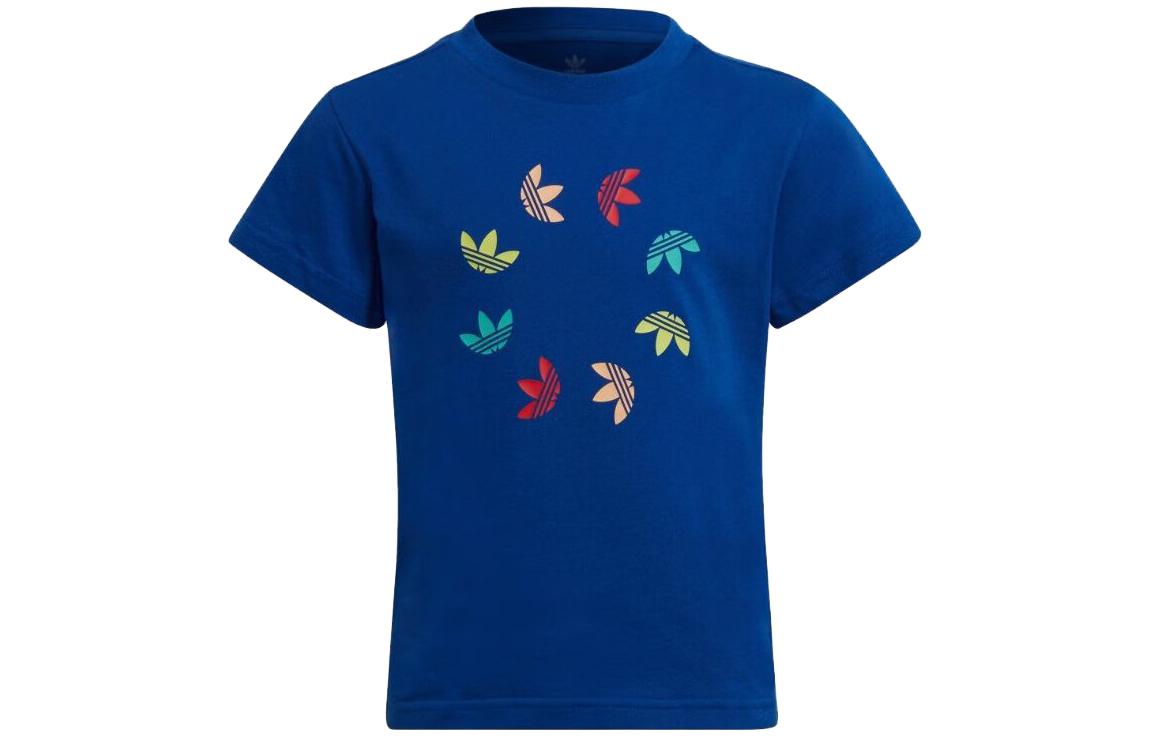 Adidas Originals Kids T Shirts Crew Neck Moderate HE6838 128
