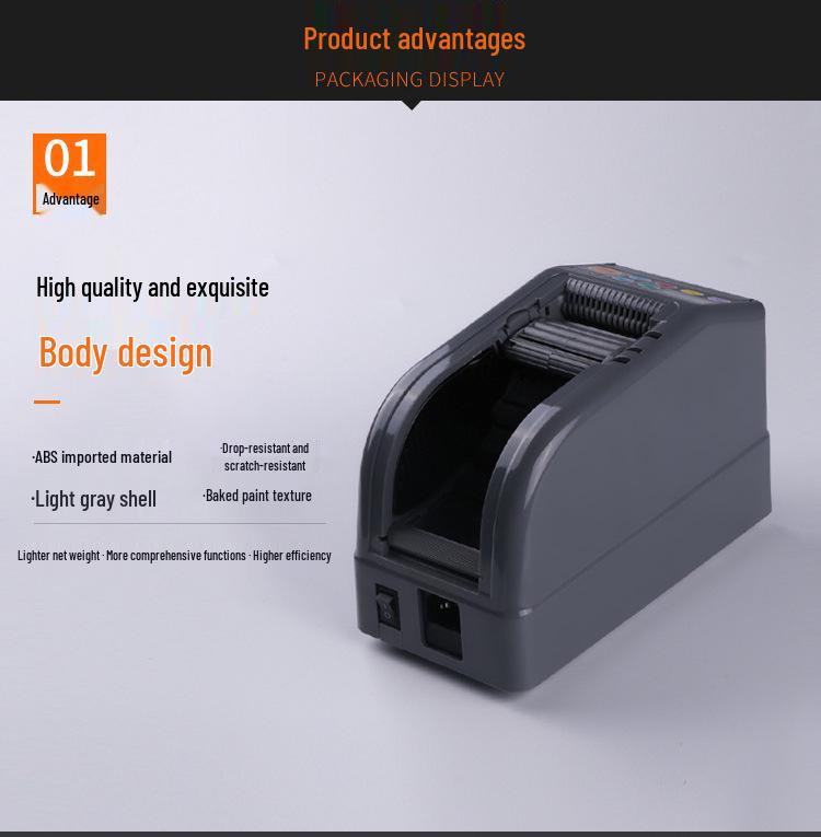 ZCUT-9 Automatic Tape Dispenser: Double-Sided, High-Temp, Film Tape Cutter