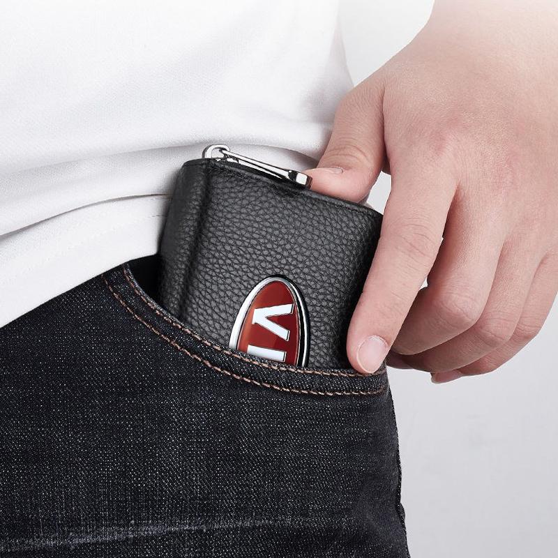 1pcs Fashion Leather Car Driver's License ID Card Bank Card Wallet Car Styling For Kia Rio Ceed Sportage Cerato Soul Sorento K2 K5 Flip Car Accessorie