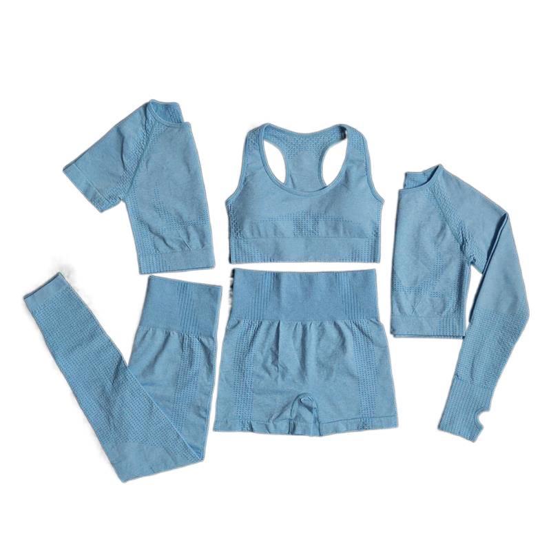 Seamless Women's Yoga Set: 2/3/5PCS Workout Sportswear