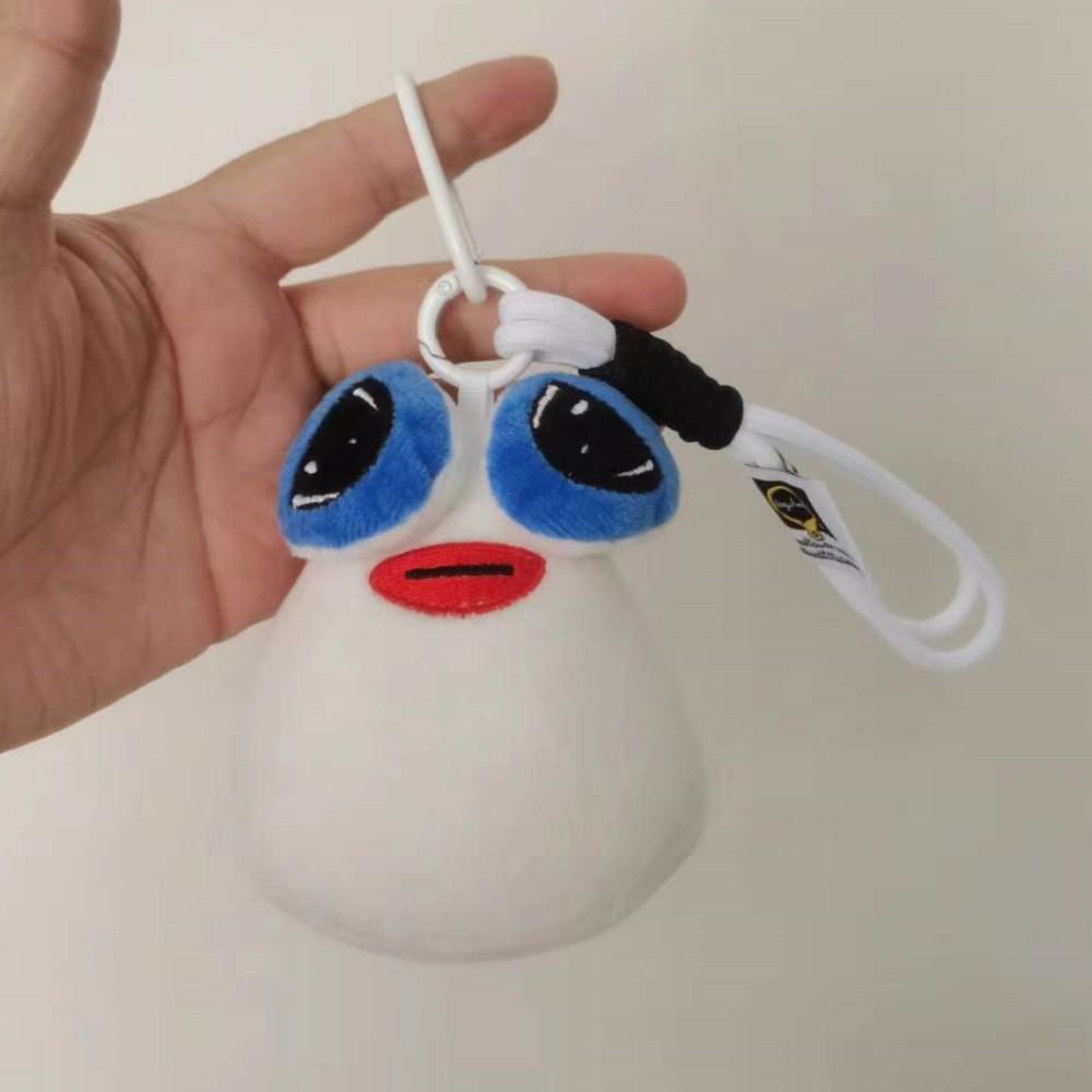 10cm Game My Pet Alien Plush Toy Keychains Furdiburb Emotion Alien Soft Toy Keyring Stuffed Animal Pou Doll Bag Pendant Gifts