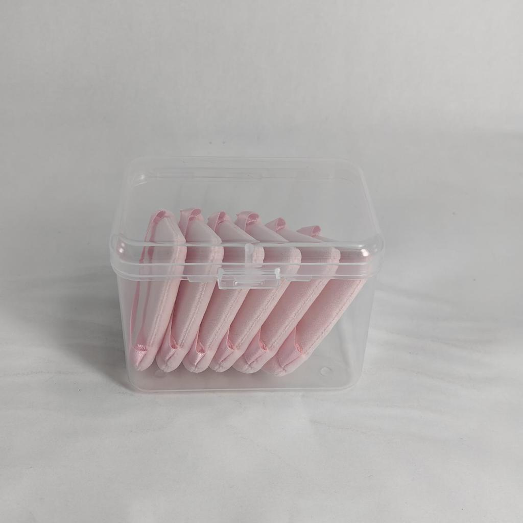 Triangle Velvet Powder Puff - Soft Cotton Sponge for Makeup Setting