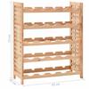 Vidaxl Stojak Na 25 Butelek Wina, Lite Drewno Orzechowe, 63X25X73 Cm