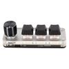 Makro-Tastatur mit rotem Schalter, Plug-and-Play, ergonomische, individuelle Knöpfe, USB-Mini-Tastatur für Desktop-PC