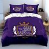 Crest Logo with Arrows Design Bedding Duvet Cover Set Duvet Cover Pillowcases  (1*Duvet Cover 2*Pillowcases, without duvet insert)
