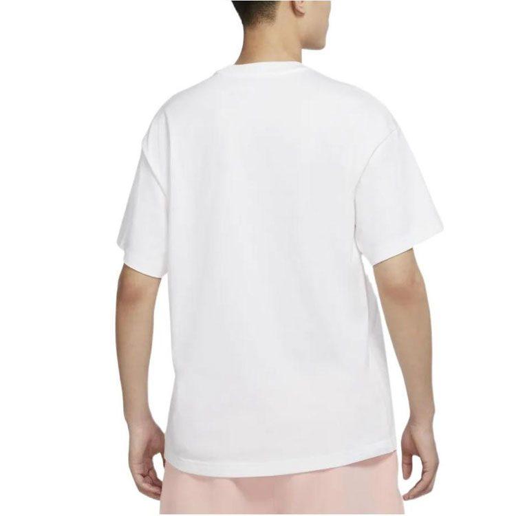 Nike T Shirts Men's White Crew Neck Moderate DX5832-100