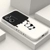 Paint Panda Phone Case For OPPO Realme 11 10 9 9i 8 8i 7 Pro Plus C35 C21Y C25Y C25 4G 5G Liquid Silicone Cover