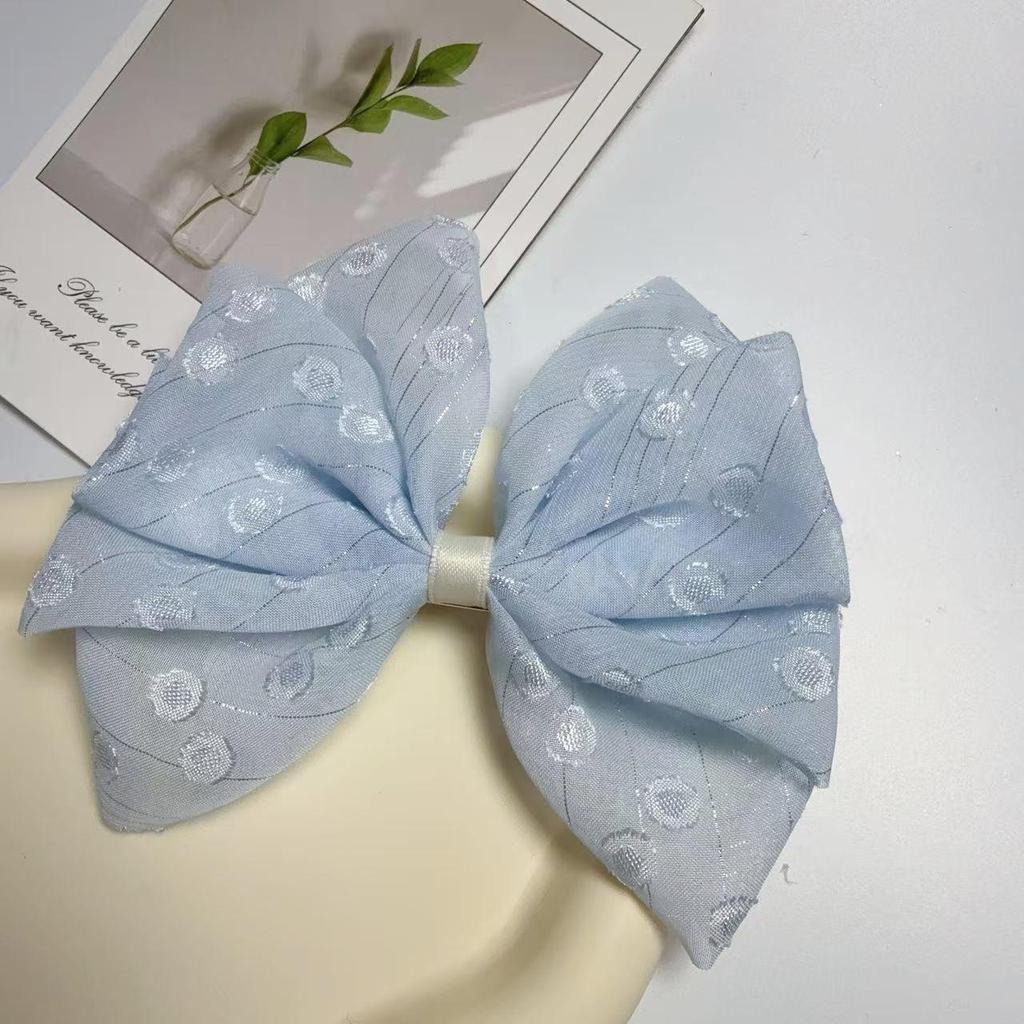Dopamine Spring Lace Bow Hair Clip - Fairy Forest Style