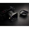 Camera Vintage Style Square Lens Hood Shade Metal Interface Mask Silver Black Light Shield Cover 37 39 40.5 43 46 49 52 55 58mm
